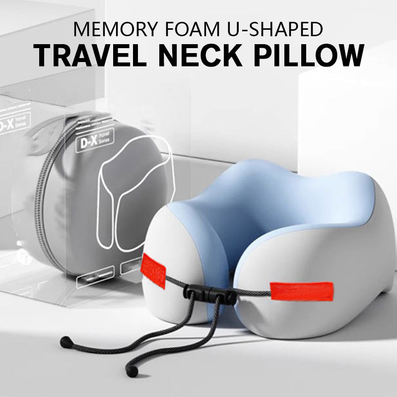 Generic Oreiller de Voyage Ergonomique 2-en-1 en Mousse à Mémoire Generic Oreiller de Voyage Ergonomique 2-en-1 en Mousse à Mémoire