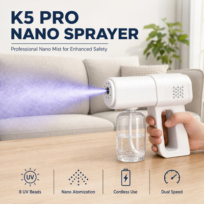 🎉 2026 Soldes — Plus de 45 100 vendus!💧 Pistolet de Pulvérisation Sans Fil Nano Atomizer