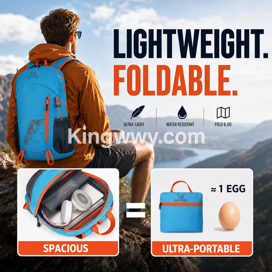 Sac à dos de camping pliable et imperméable