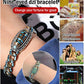 Turquoise Six-character Mantra Nine-eyed Dzi Bead Bracelet