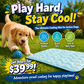 ❄️[Soldes d'été] Tapis rafraîchissant en soie glacée pour animaux – Coussin rafraîchissant d'été pour chiens et chats, respirant et lavable, pour une utilisation intérieure et extérieure, léger et idéal pour les cages et les canapés