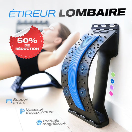 💐 PROMO EXCEPTIONNELLE -50% ! Étireur Lombaire Magnétique Haute Qualité – Massage Acupuncture Doux, Tissu Respirant
