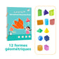 Livre éducatif pour apprendre la géométrie en 3D avec ficelle à tirer