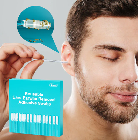 🎁Reusable Earwax Removal Adhesive Swabs