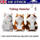 ✨Peluche de hamster qui parle – répète tout ce que vous dites, secoue automatiquement la tête – un plaisir pour les enfants comme pour les adultes.🎁