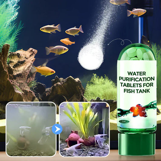 💥Offre spéciale -50%♻️💧Comprimé puissant de purification de l'eau d'aquarium