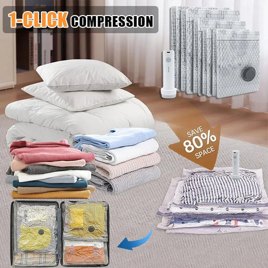 💥Ensemble de sacs de compression sous vide sans fil pour voyages