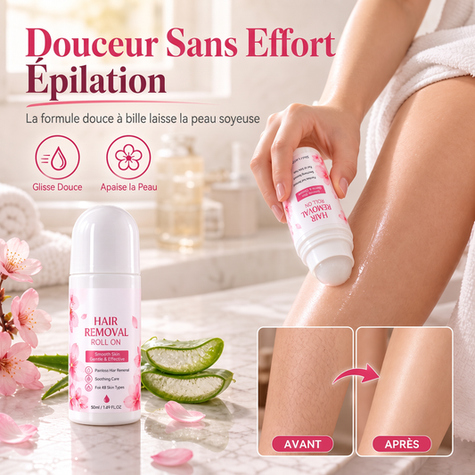 🍒✨ 50 % DE RÉDUCTION ! Épilateur roll-on doux pour le corps – parfum apaisant de fleur de cerisier, bille de précision, doux pour les peaux sensibles. Une peau lisse et sans douleur ! 🛡️💚
