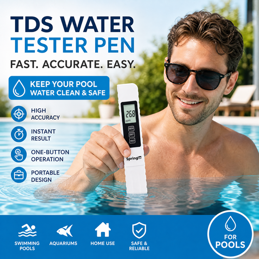 💧 50% DE RÉDUCTION! ✨ Testeur de Qualité d'Eau 3-en-1 TDS - Mesure Précise du pH, Chlore et Dureté avec Écran LCD pour Piscines et Aquariums 🌊📱