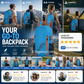 Sac à dos de camping pliable et imperméable