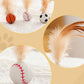 🎉Balle rebondissante interactive pour chat avec des plumes