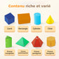 Livre éducatif pour apprendre la géométrie en 3D avec ficelle à tirer