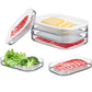 🥗 PROMO FLASH : 50% DE RÉDUCTION ! Boîtes Alimentaires 3 Étages – PET Transparent, Hermétiques & Empilables for Réfrigérateur Organisé 🧊✨