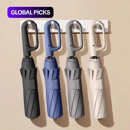 ☔Parapluie pliant automatique – Coupe-vent, imperméable et compact