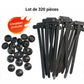 🧷 50% DE RÉDUCTION ! ✨ Boucle de Cravate Câble Universelle - Fixation Solide et Discrète pour Câbles de Bureau/Maison, Lot de 5 📏📦