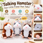 Peluche hamster parlante – répète tout ce que vous dites, remue la tête automatiquement ; un divertissement hilarant pour les enfants comme pour les adultes