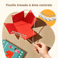 Livre éducatif pour apprendre la géométrie en 3D avec ficelle à tirer