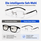 👓 Lunettes de lecture à double usage ✨ - Verres en saphir | Protection contre la lumière bleue | Dioptries de +1,00 à +4,00 | Noir et marron