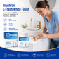 Peinture de rénovation blanche pour carrelage – Revêtement imperméable et anti-taches à appliquer soi-même sur les carreaux, les éviers et les toilettes