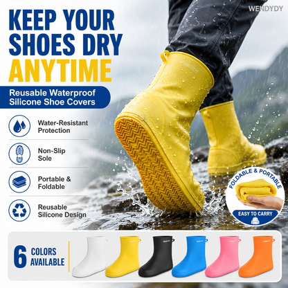 ☔ 50% RABATT – Couvre-chaussures silicone étanches – toutes tailles – sans couture – nomades – hommes, femmes, enfants👟