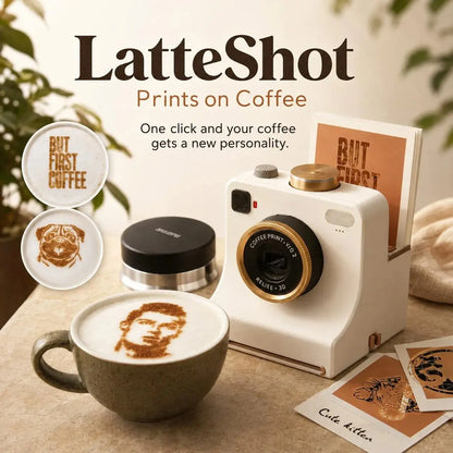 🎃Offre spéciale Halloween : -50 % !🔥Appareil photo Retro Coffee Art – Imprimante mécanique à pochoirs pour latte art