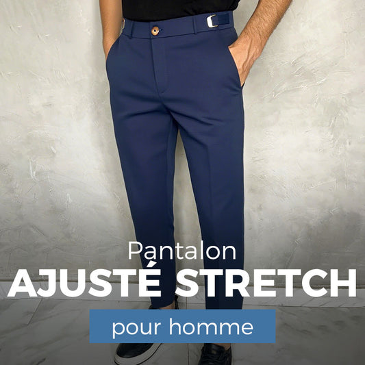 ⏳Offre spéciale limitée dans le temps⏰Pantalon slim extensible Fliwos pour homme
