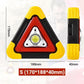 2-EN-1 Lampe de Signalisation d'Urgence Solaire Triangulaire pour le Bord de Route