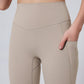 Leggings de sport gainants taille haute avec poches latérales