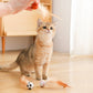 🎉Balle rebondissante interactive pour chat avec des plumes