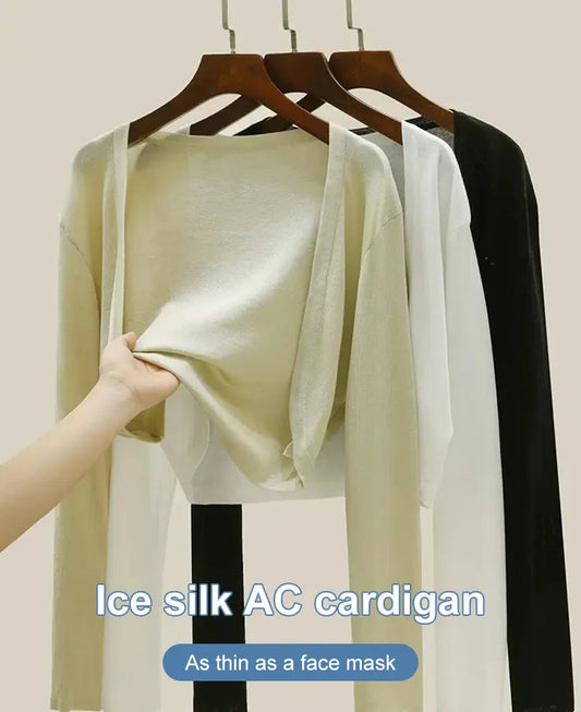 🔥50% OFF TODAY🔥2024 New Ice Silk Cardigan Air Conditioning Shirt