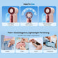 ❄️Mini ventilateur portable avec affichage LED 👍 Ventilateur de poche turbo 5 vitesses ✨ Rechargeable par USB, refroidissement rapide idéal pour les voyages et le maquillage