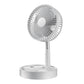 🌀🔋Ventilateur Télescopique Pliable Rechargeable USB – Silencieux, 180° Rotatif, 4 Vitesses, Portable ✨