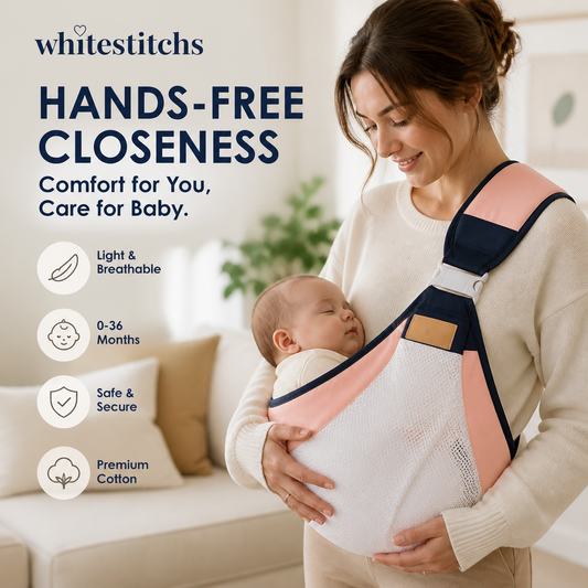 👶 50% DE RÉDUCTION! 🧸 Porte-bébé léger – Respirant, ajustable & confortable – Idéal pour les balades et les câlins en toute sécurité 🌿