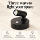 Magnetic wall light with night sensor, all-day sensor and always-on modes