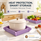 📢📢50 % DE RÉDUCTION !! ⏰Dessous-de-plat magnétique en silicone 🍳🧲 | Dessous-de-plat pliable et petit plateau de cuisine