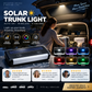 🔆 Éclairage de coffre solaire à LED pour voitures – Capteur automatique, sans fil, 6 couleurs, pour SUV et véhicules