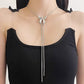 Adjustable Butterfly Tassel Choker for Women