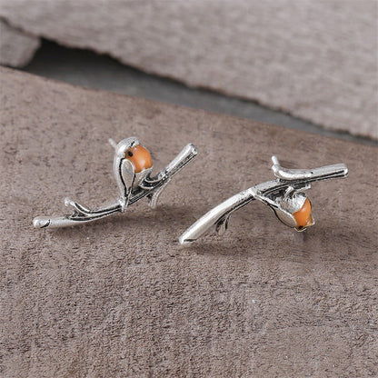 Retro Lovely Bird Earrings for Lady