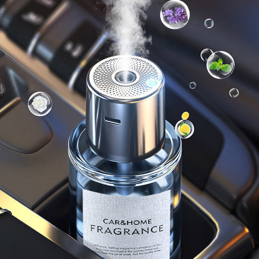 Désodorisant ultrasonique intelligent pour voiture - Réglage à 5 vitesses et marche/arrêt automatique