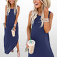 Women’s Trendy Solid Color Sleeveless Long Dress