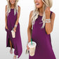 Women’s Trendy Solid Color Sleeveless Long Dress