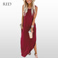 Women’s Trendy Solid Color Sleeveless Long Dress