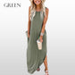 Women’s Trendy Solid Color Sleeveless Long Dress