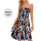 Boho Printed Strapless Mini Dress