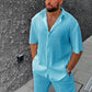 Men's Casual Loose Beach Two Piece Set