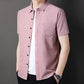 Men's Short Sleeves Plaid Shirt