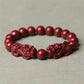 Amulet Prosperity Red Cinnabar Bracelet
