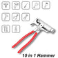 10-in-1 Multi-function Hammer with Pipe Clamp