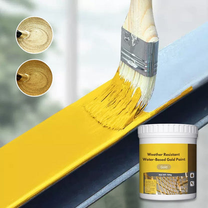 💛Peinture dorée à base d'eau résistante aux intempéries💛