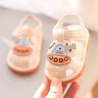 Breathable Closed-Toe Non-Slip Soft Sole Baby Sandals